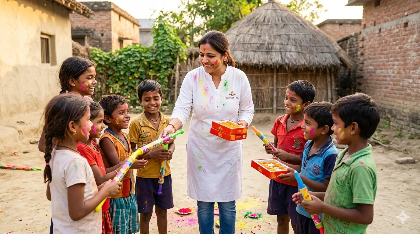 Holi Celebration with Children